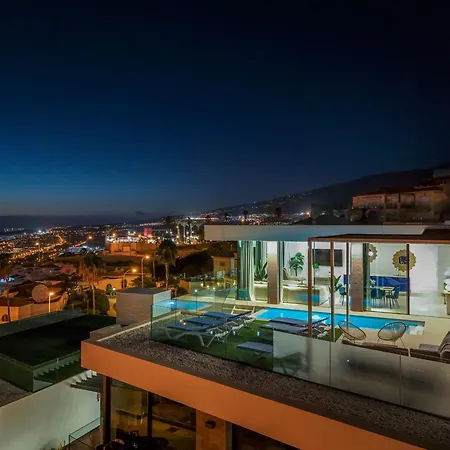 E With Priv, Heated Pool, Ocean View The View Tenerife Villa *