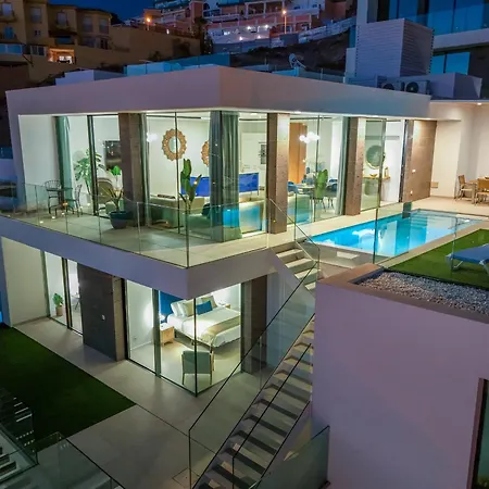 Villa E With Priv, Heated Pool, Ocean View The View Tenerife Costa Adeje (Tenerife)